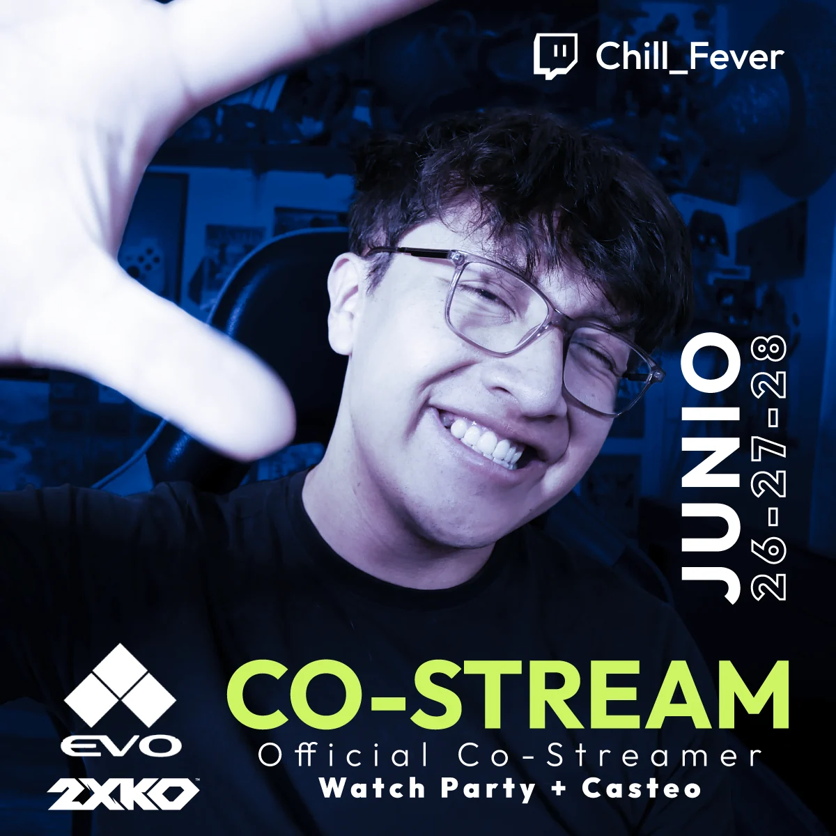 Pieza de Chill Fever para el co-stream de EVO y 2XKO