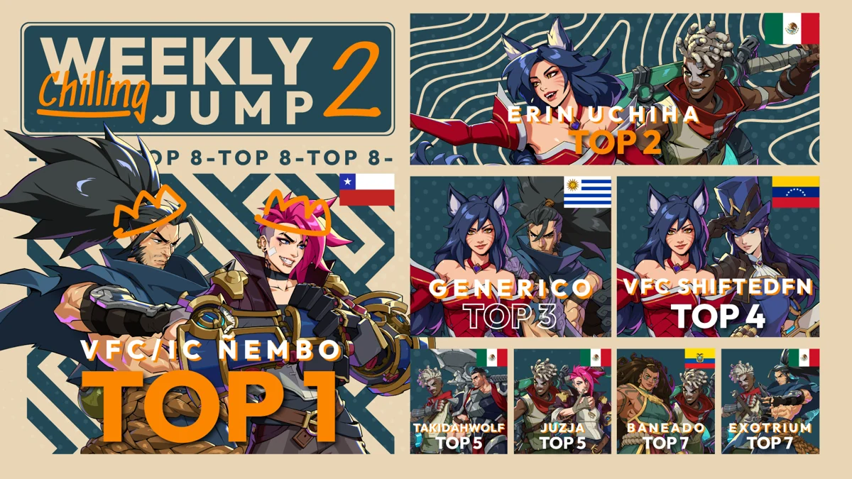 Resultados del Top 8 de Weekly Chilling Jump 2